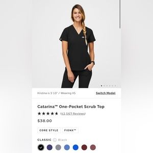 Figs Catarina One Pocket Scrub Top